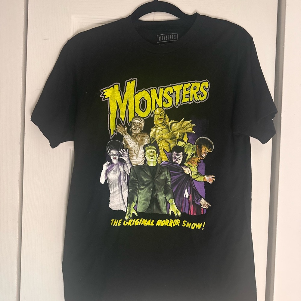 Monsters Graphic Tee - Black